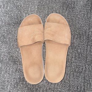 Stuart Weitzman Suede Slides